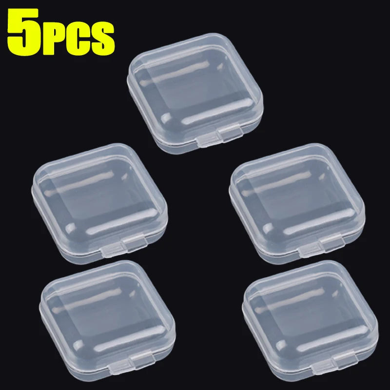Mini Transparent Jewelry Storage Boxes – Portable Plastic Cases for Earrings, Rings & Small Accessories
