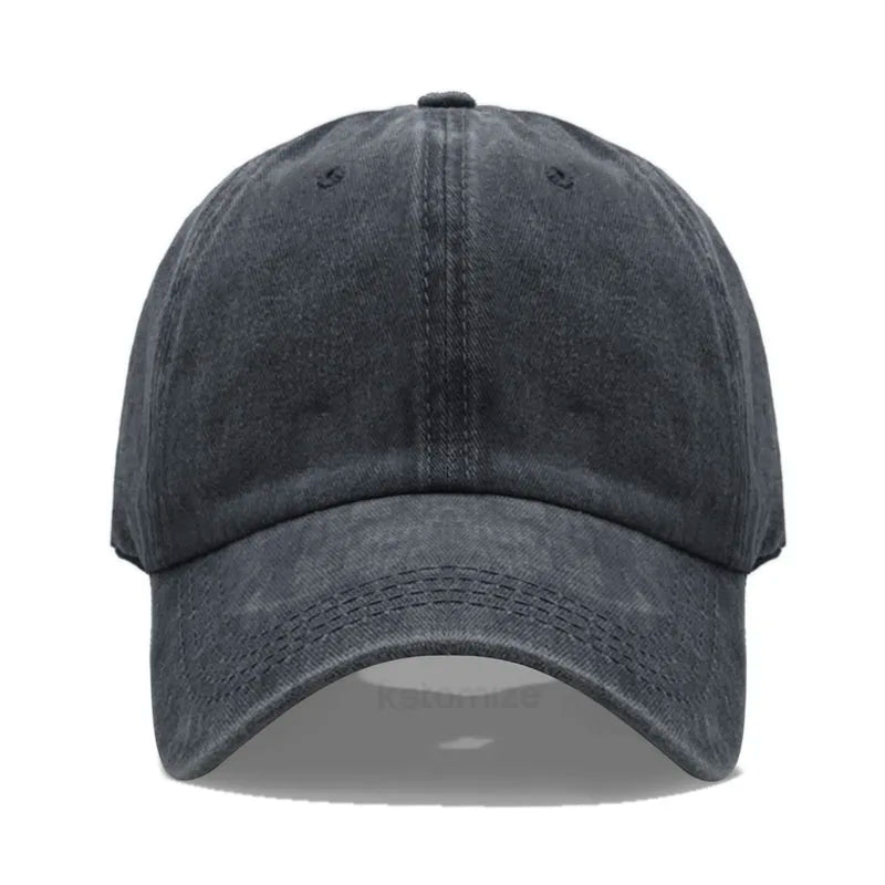 Black baseball cap on a white background