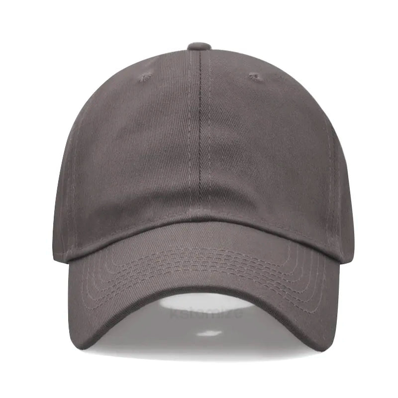 Gray baseball cap on a white background