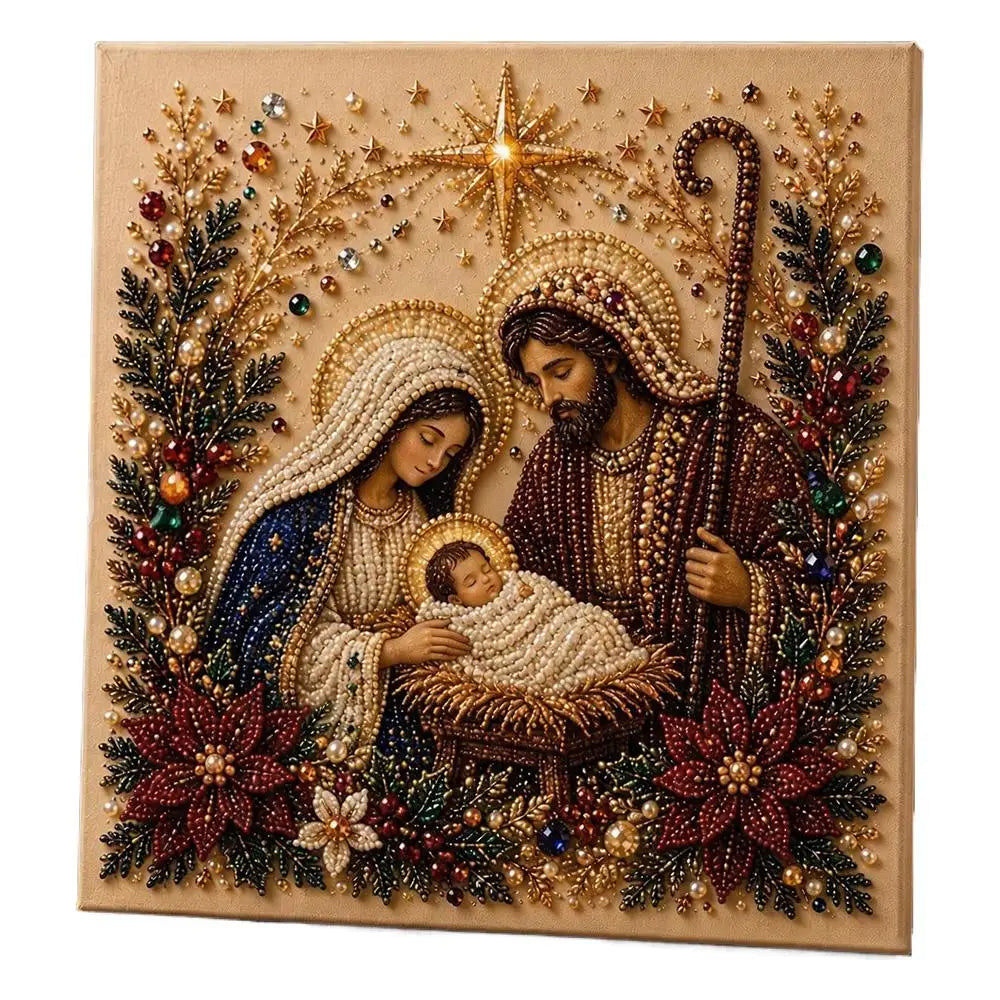DIY Christmas Pearl Art Kit, 20 × 20 cm