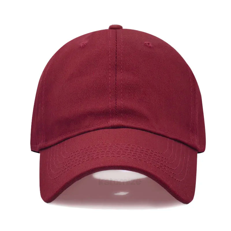 Maroon baseball cap on a white background