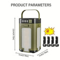 Solar Rechargeable LED Camping Lantern – Portable Power Bank Light for Camping, Hiking & Emergencies