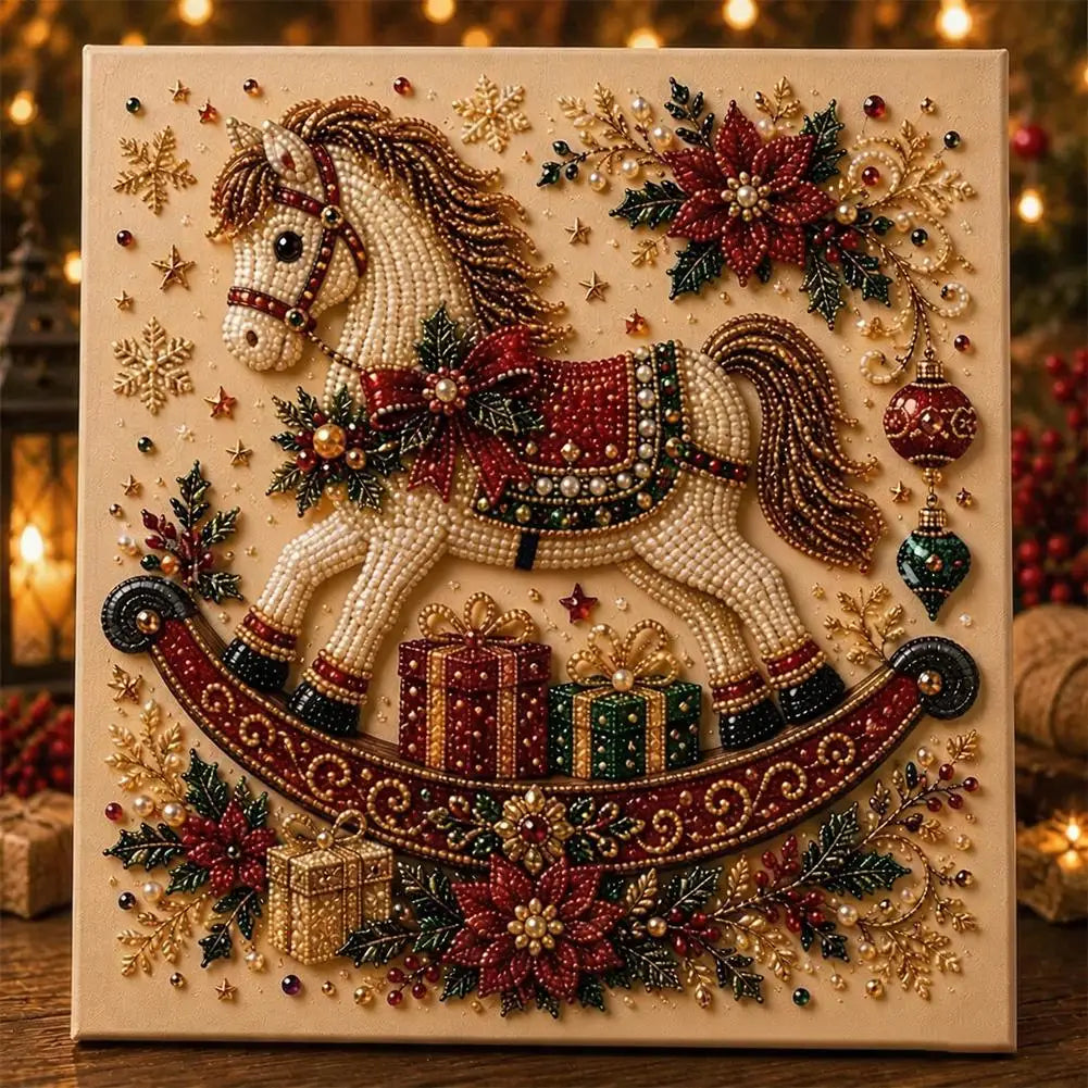 DIY Christmas Pearl Art Kit, 20 × 20 cm
