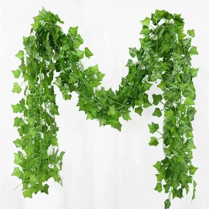 Artificial Ivy Garland Pack (12 Pieces) | Faux Greenery Hanging Vines for Room Decor