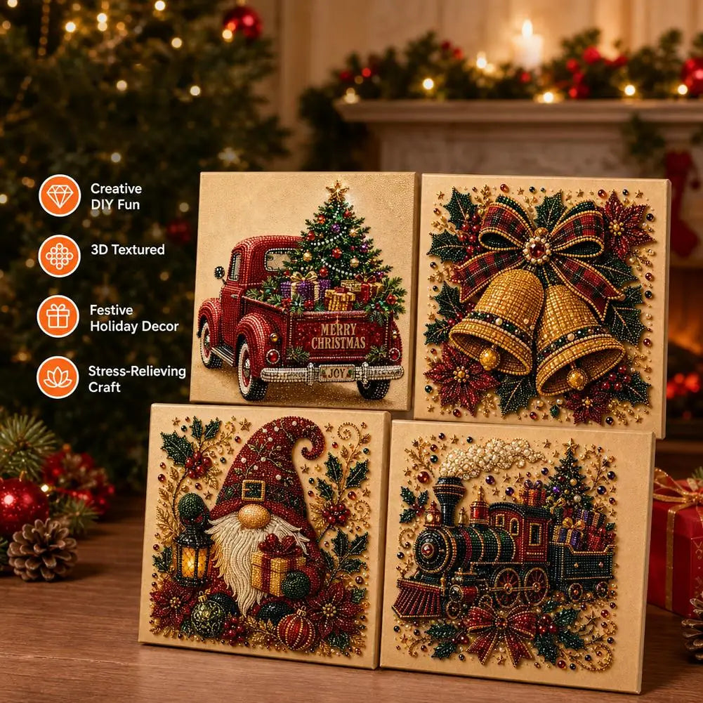 DIY Christmas Pearl Art Kit, 20 × 20 cm