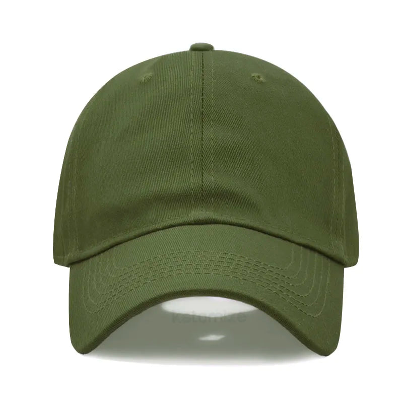 Green baseball cap on a white background