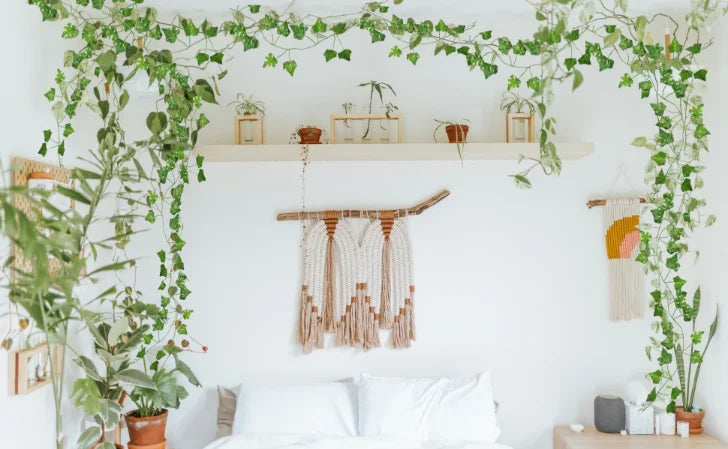 Artificial Ivy Garland Pack (12 Pieces) | Faux Greenery Hanging Vines for Room Decor