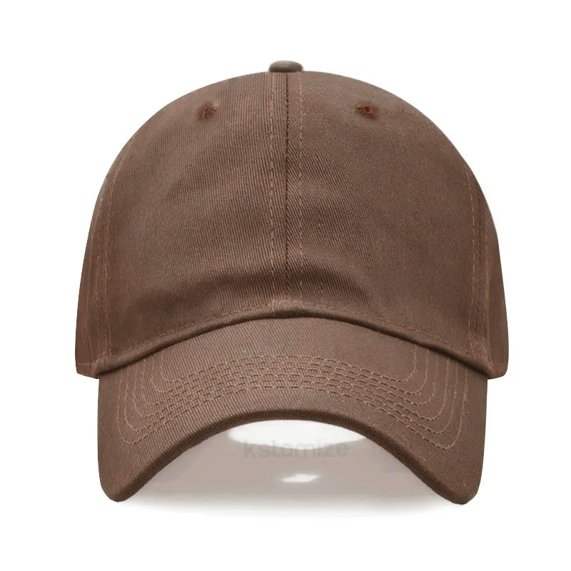 Brown baseball cap on a white background