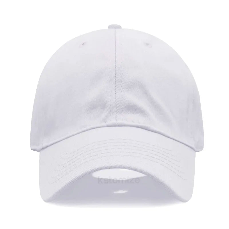 White baseball cap on a white background