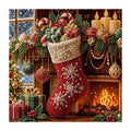 DIY Christmas Pearl Art Kit, 20 × 20 cm