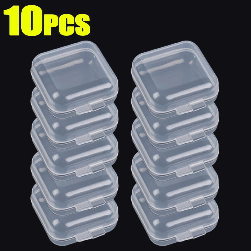 Mini Transparent Jewelry Storage Boxes – Portable Plastic Cases for Earrings, Rings & Small Accessories