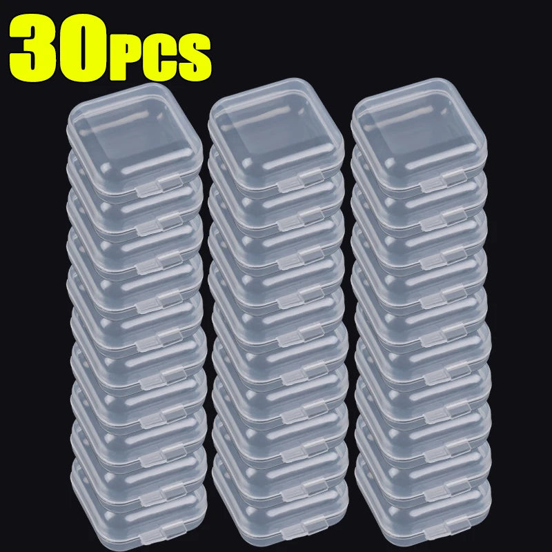 Mini Transparent Jewelry Storage Boxes – Portable Plastic Cases for Earrings, Rings & Small Accessories