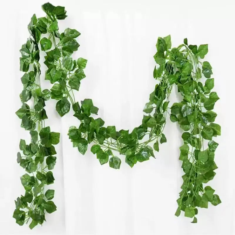 Artificial Ivy Garland Pack (12 Pieces) | Faux Greenery Hanging Vines for Room Decor