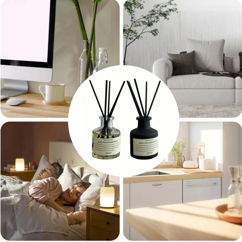 50ml Reed Diffuser | Flameless Home Fragrance Oil with Black Reed Sticks