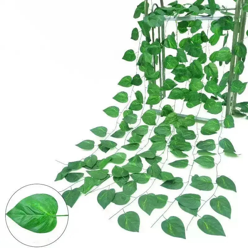 Artificial Ivy Garland Pack (12 Pieces) | Faux Greenery Hanging Vines for Room Decor