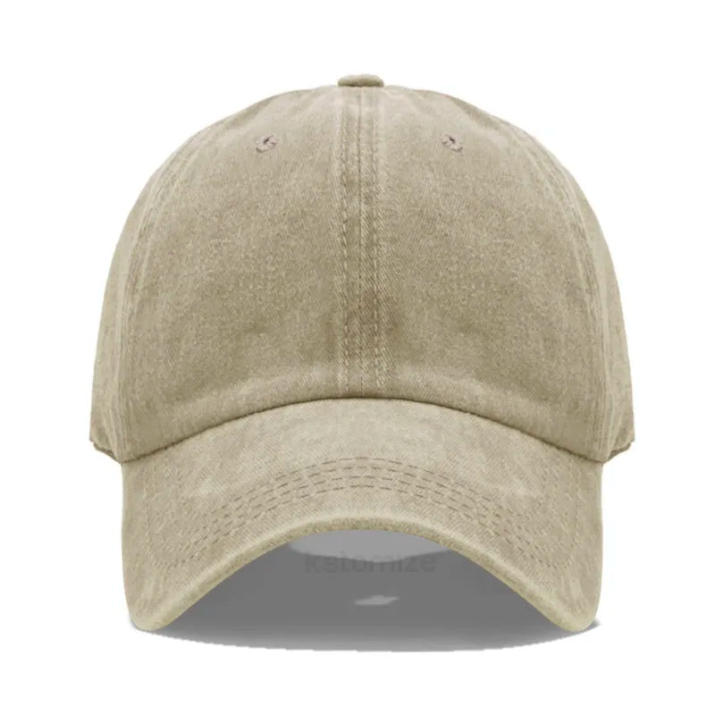 Beige baseball cap on a white background
