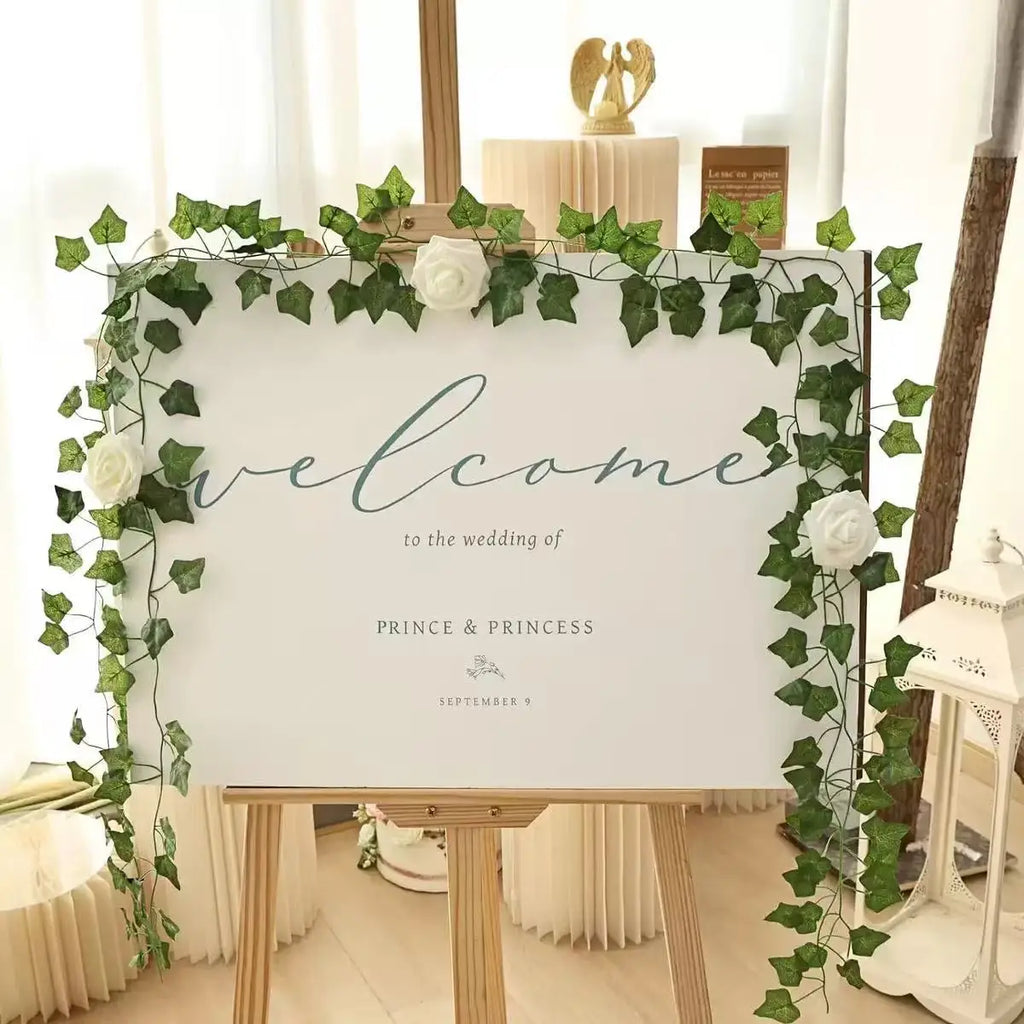 Artificial Ivy Garland Pack (12 Pieces) | Faux Greenery Hanging Vines for Room Decor