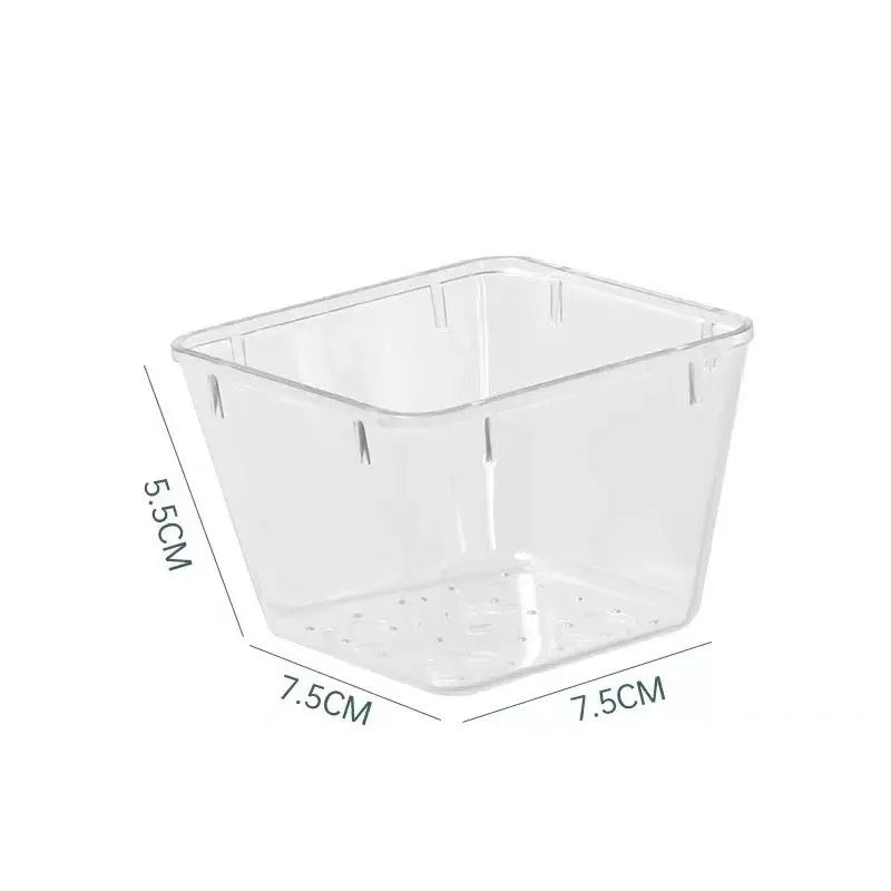 Clear Plastic Drawer Organizers – Stackable Storage Bins for Bathroom, Makeup & Home