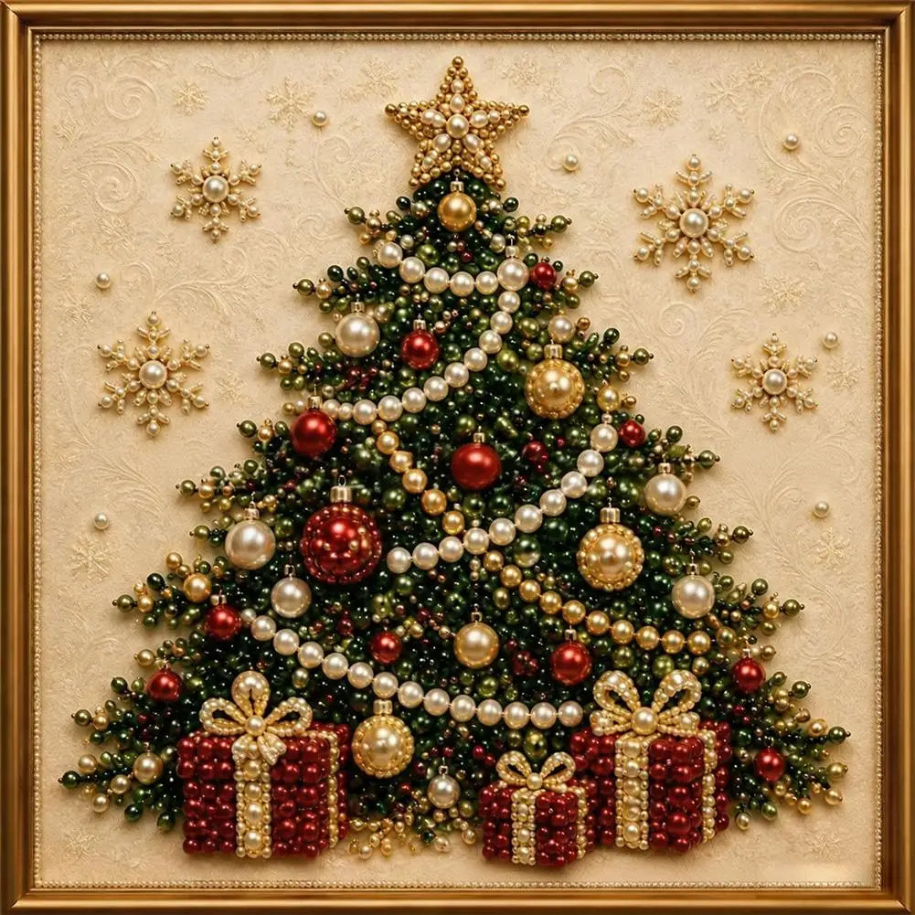 DIY Christmas Pearl Art Kit, 20 × 20 cm