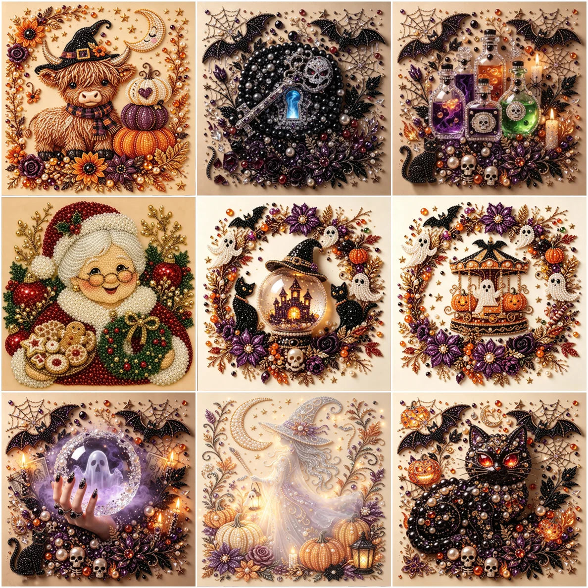 DIY Holiday Pearl Painting Kit for Adults