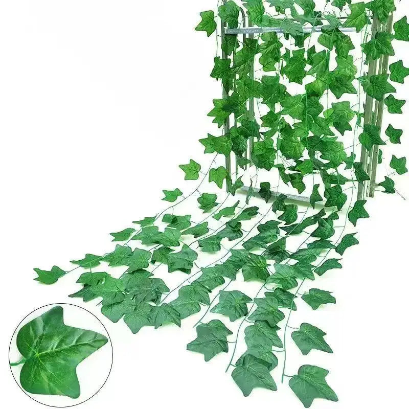 Artificial Ivy Garland Pack (12 Pieces) | Faux Greenery Hanging Vines for Room Decor