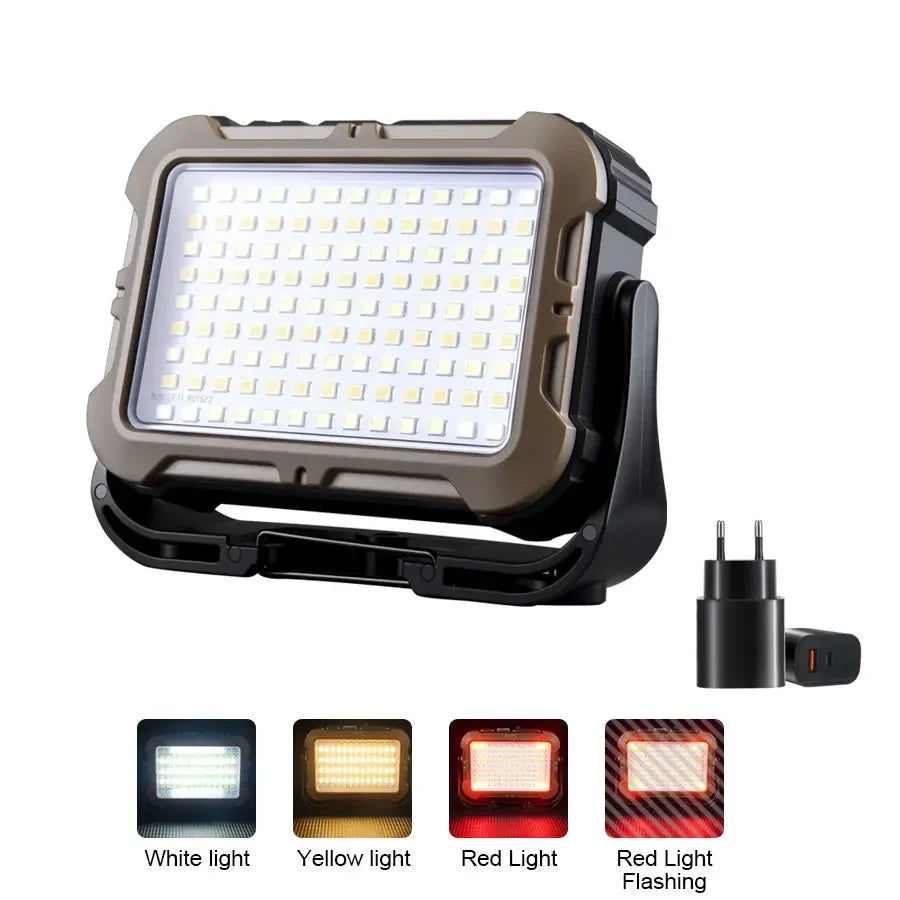 Solar Rechargeable LED Camping Lantern – Portable Power Bank Light for Camping, Hiking & Emergencies
