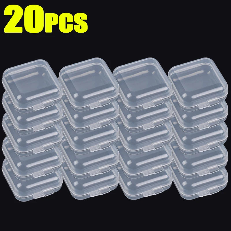 Mini Transparent Jewelry Storage Boxes – Portable Plastic Cases for Earrings, Rings & Small Accessories