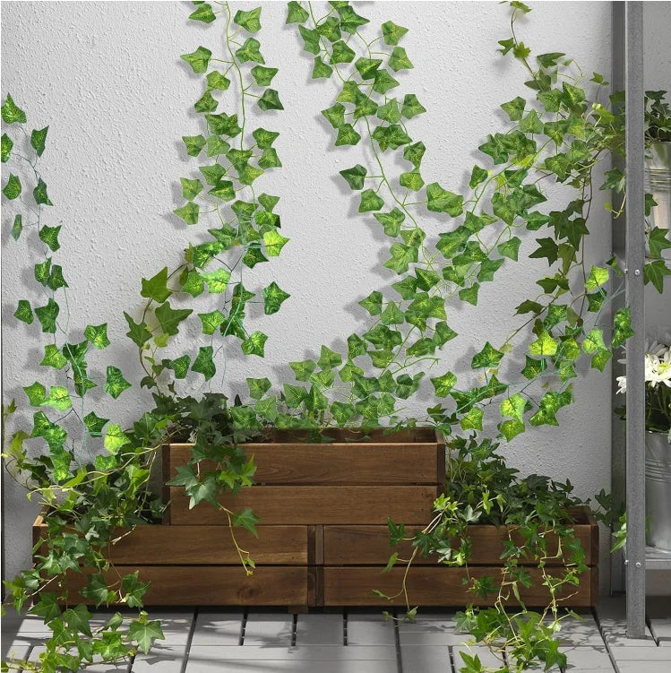 Artificial Ivy Garland Pack (12 Pieces) | Faux Greenery Hanging Vines for Room Decor