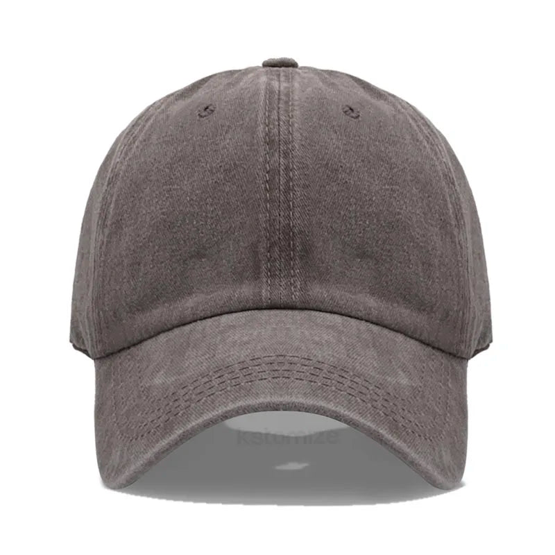 Gray baseball cap on a white background